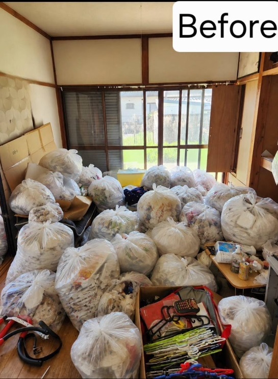 熊谷市東別府｜お引っ越しに伴う平屋賃貸の不用品回収を行いました～不用品回収のハピネスサポート