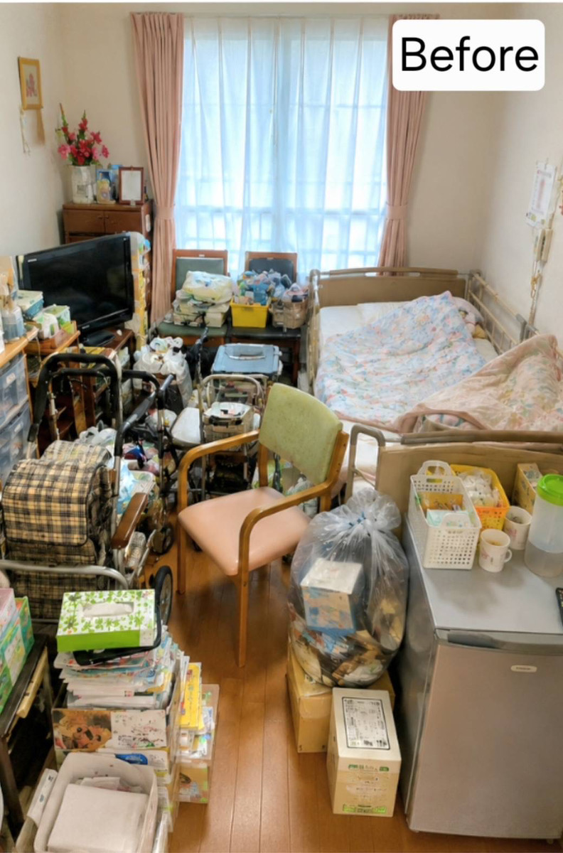 熊谷市内の介護福祉施設にて利用者様のお部屋の不用品回収を行いました